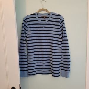 Old Navy men's thermal, XL, blue striped